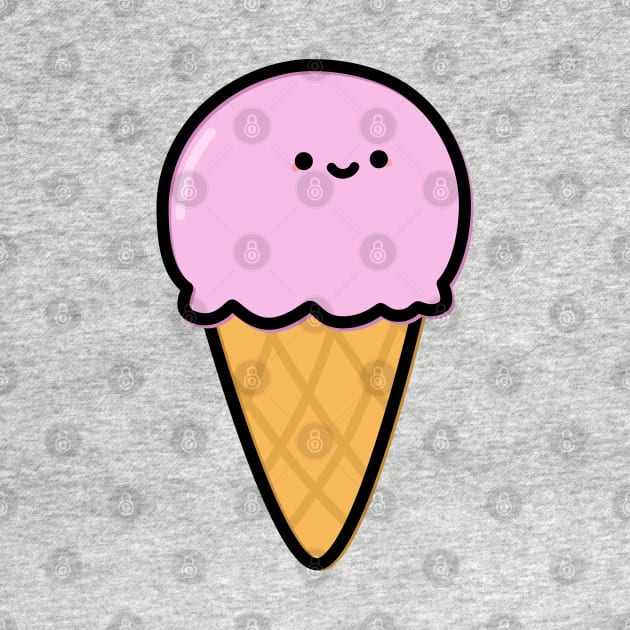 Cute Ice Cream by happyfruitsart